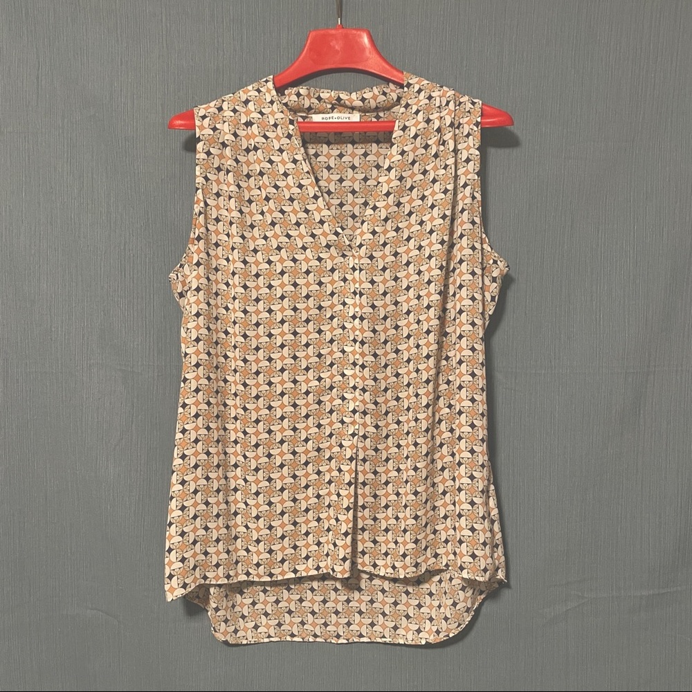 Art Deco Print Blouse